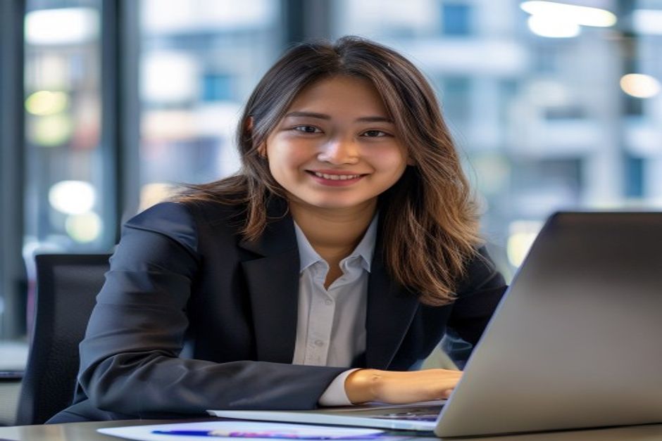 日本のオフィスで働くインドネシア人材